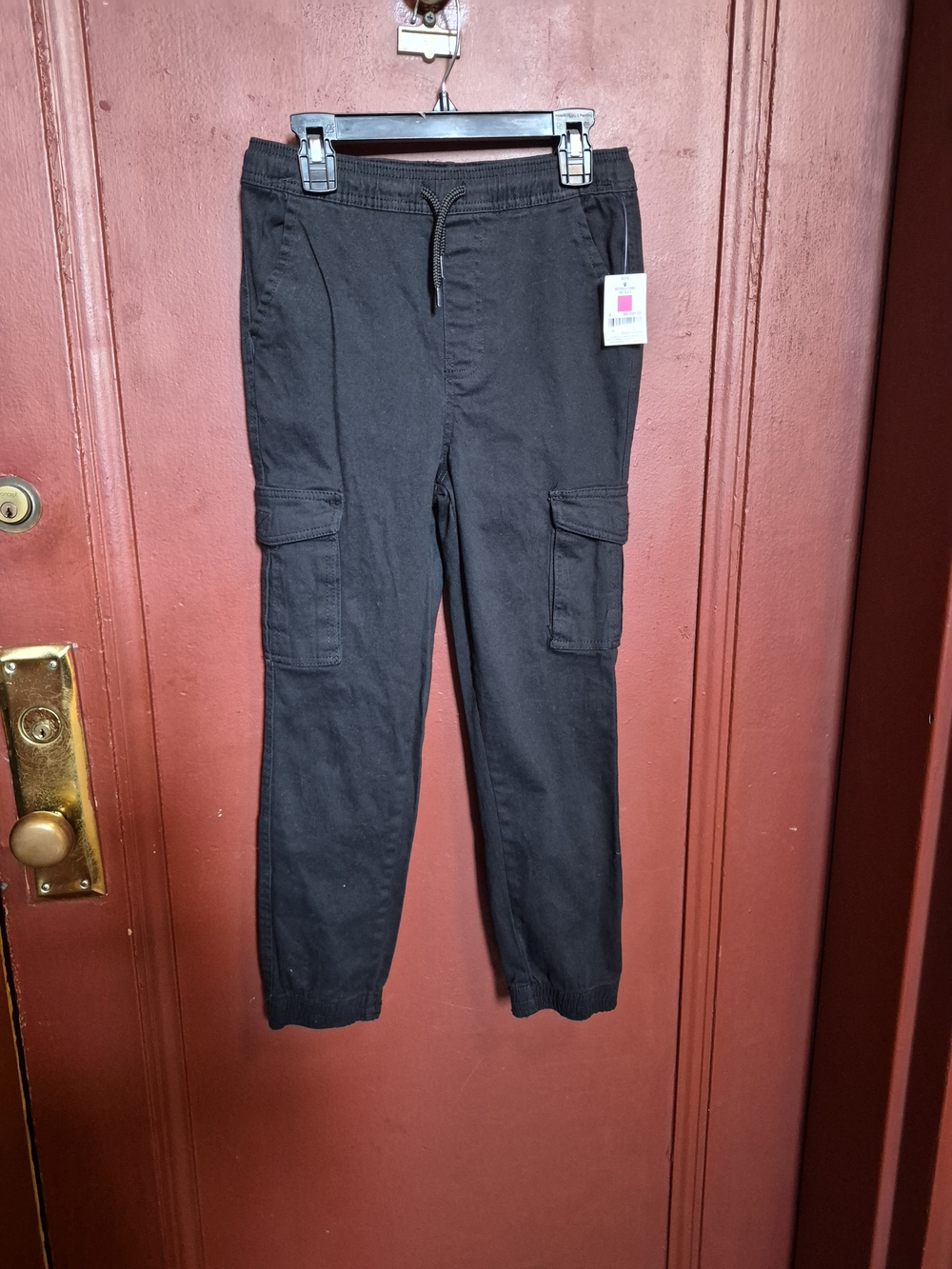 Highland Original Kids Cargo Black Casual-Formal Bottoms, Size 8